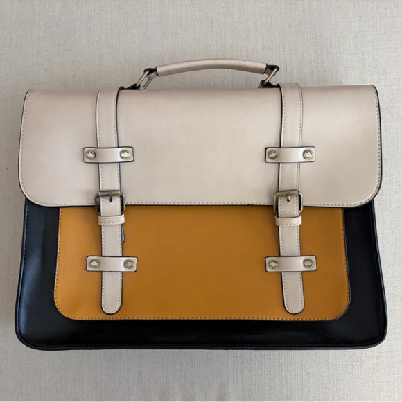 Handbags - Vegan Leather Messenger Bag / Briefcase / Backpack Combo